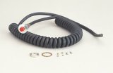 TCI Microswitches with Spiral Cords 388400 Switch, Push Button, Momentary, Trans-Brake, Plastic, Red, 10 Amps, Cord, Each thumbnail 2