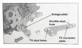 TCI TV Cable Bracket Corrector Kits 376715 Throttle Valve Adapter, Corrector, GM, 200-4R, 700R4, 4L60, Ford, AOD, Holley, Each thumbnail 2
