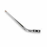 Hurst Tube Style Shifter Sticks 53900HST Stick, Steel, Chrome, Lay Back, 10.00 in. Length, 5.50 in. Layback, 3/8 in.-16 Threads, Universal, Each thumbnail 3