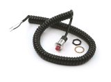 Hurst Roll Control Button Switches 2483880 Switch, Push Button, Momentary, Launch, Nitrous, Trans-Brake, Plastic, Red, 10 Amps, with Spiral Cord, Each thumbnail 1