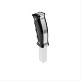 Hurst Pistol-Grip Shifter Handles 5380435 Handle, Pistol-Grip, BIllet Aluminum, Polished/Black Anodized, Logo, Park Release Button, Ford, Automatic, Each thumbnail 5