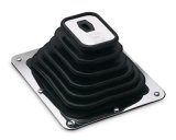 Hurst Shifter Boot and Plate Kits 1147494 Plate, Black, Rubber, Chrome Plated Steel Trim Plate, Hardware, Each thumbnail 1