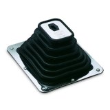 Hurst Shifter Boot and Plate Kits 1147494 Plate, Black, Rubber, Chrome Plated Steel Trim Plate, Hardware, Each thumbnail 2