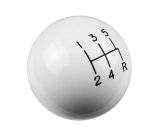 Hurst Classic Shift Knobs 1630008 Knob, Round, Plastic, White, 5-Speed Pattern, Manual Transmission, Each thumbnail 2