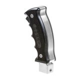 Hurst Pistol-Grip Shifter Handles 5380441 Knob, Pistol Grip, Automatic Transmission, Black/Silver, Aluminum/Wood, Chevy Corvette, C7, Each thumbnail 4