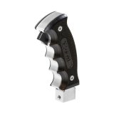 Hurst Pistol-Grip Shifter Handles 5380441 Knob, Pistol Grip, Automatic Transmission, Black/Silver, Aluminum/Wood, Chevy Corvette, C7, Each thumbnail 5