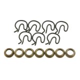 Hurst Pit Pack Shifter Bushings, Buttons, and Clips 3327302 Pack, Steel Clips, Steel Competition Plus, Mastershift, Kit thumbnail 1