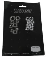 Hurst Shifter Knob Adapters 16900HST Shift Adapters, Gear Shift Knobs Adapters, Stainless Steel, Natural, Jam Nuts, Kit thumbnail 2