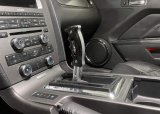 Hurst Classic Shift Knobs 5380443 Knobs, Knobs, Pistol Grip Shape, Aluminum, Black, Gray/Silver Accent, Satin, Anodized, Logo, Bolt-on, Ford, Each thumbnail 1