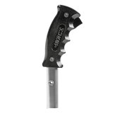 Hurst Classic Shift Knobs 5380443 Knobs, Knobs, Pistol Grip Shape, Aluminum, Black, Gray/Silver Accent, Satin, Anodized, Logo, Bolt-on, Ford, Each thumbnail 4