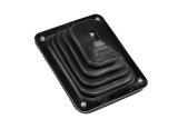 Hurst Shifter Boot and Plate Kits 1144580 Plate, B-4 Shifter, Black, Rubber, Chrome Plated Steel Trim Plate, Hardware, Each thumbnail 4