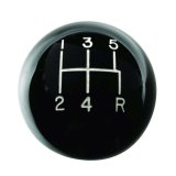 Hurst Classic Shift Knobs 1630114 Knob, Round, Plastic, Black, 5-Speed Pattern, Manual Transmission, Each thumbnail 2