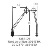 Hurst Competition Plus Flat Shifter Sticks 5384106 Replacement Stick, Steel, Chrome, 10.00 in. Long, 3/8 in.-16 Thread, Each thumbnail 2
