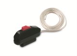 Hurst Roll Control Button Switches 2483875 Switch, Push Button, Momentary, Launch, Nitrous, Trans-Brake, Plastic, Black, 10 Amps, with Cord, Each thumbnail 1