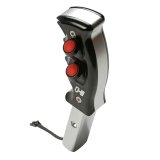 Hurst Billet/Plus Pistol Grip Auto Shift Handles 5380440 Knobs, Handles, Aluminum, Black, Polished, Logo, Bolt-on, Ford, Each thumbnail 3