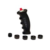 Hurst Pistol-Grip Shifter Handles 1536210 Shift Knob, Pistol Grip, Aluminum, Black, 12V button, Logo, Each thumbnail 2