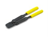 ACCEL Wire Crimping Tools 170037 Tool, SuperStock Hand-held, 8mm Maximum, Steel, Black Oxide, Yellow Rubber Handles, Built-in Stripper, Each thumbnail 1