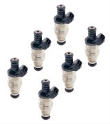 ACCEL Fuel Injectors 150619 Injectors, 19 lbs./hr., 14.4 Ohms Impedance, 12 V, Ford, GM, Mazda, Mercury, Mazda, Set of 6 thumbnail 1