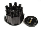 ACCEL Heavy-Duty Distributor Cap and Rotor Kits 8124ACC Rotor, Black, Female/Socket, Brass Terminals, Clamp-Down, AMC, GM, Jeep, International, V8, Kit thumbnail 4