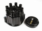ACCEL Heavy-Duty Distributor Cap and Rotor Kits 8124ACC Rotor, Black, Female/Socket, Brass Terminals, Clamp-Down, AMC, GM, Jeep, International, V8, Kit thumbnail 5