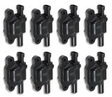 ACCEL Super Coils 140043K-8 Ignition Coils, Super, Coil Pack Style, Female/Socket, Epoxy, Black, Square, Buick, Cadillac, Chevy, GMC, Hummer, Pontiac, Set of 8 thumbnail 1