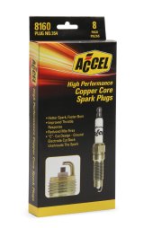 ACCEL C-Cut Performance Spark Plugs 8160 Plugs, Performance, Resistor, Copper Core, Tapered Seat, 16mm Thread, 0.813 in. Reach, Ford, Set of 8 thumbnail 2