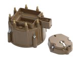 ACCEL Distributor Cap and Rotor Kits 8122 Sets, 60k V-rated Alkyd, Tan, Male/HEI, Brass Terminals, Clamp Down, GM, Checker, V8, Kit thumbnail 1