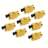 ACCEL Super Coils 140043-8 Ignition Coils, Coil Pack, Black/Yellow, Epoxy, Buick, Chevy, GMC, Hummer, Pontiac, LS2, LS3, LS7, Set of 8 thumbnail 2
