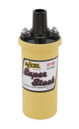 ACCEL SuperStock Ignition Coils 8140 Coil, SuperStock, Canister, Round, Oil-Filled, Yellow, 42,000 V, Each thumbnail 1