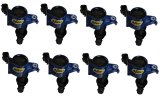 ACCEL Super Coils 140033B-8 Ignition Coils, Coil, Epoxy, Blue, 3-Valve, Ford, Set of 8 thumbnail 1