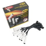 ACCEL Extreme 9000 Ceramic Spark Plug Wire Sets 9059C Wires, Ceramic, Spiral Core, 8mm, Black, White 180 Degree Boots, GM, 4.8, 5.3, 6.0L, Set thumbnail 1