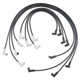 ACCEL Extreme 9000 Ceramic Spark Plug Wire Sets 9018C Wires, Ceramic, Spiral Core, 8mm, Black, White 90 Degree Boots, Chevy, GMC, Small Block, Set thumbnail 1