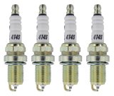 ACCEL C-Cut Performance Spark Plugs 0414S-4 Plug, Shorty, U-Groove, Gasket Seat, 14mm Thread, .750 in. Reach, Projected Tip, Resistor, Set of 4 thumbnail 1