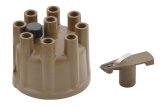 ACCEL Distributor Cap and Rotor Kits 8320ACC Sets, 60k V-rated Alkyd, Tan, Female/Socket, Brass Terminals, Clamp Down, Chrysler, Dodge, Plymouth, V8, Kit thumbnail 1