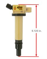 ACCEL Super Coils 140495-4 Ignition Coil, Super, Coil Pack Style, Socket, Epoxy, Round, Yellow, Scion, Toyota, Set of 4 thumbnail 3