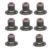 Chevrolet Performance Valve Stem Seals 12482062 Seals, Brown, Exhaust, Chevy, Small Block, LS, Set of 8 thumbnail 1