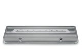 Chevrolet Performance Diecast Aluminum Valve Covers 3726086 Cover, Perimeter Bolt Mounting Style, Finned Top, Cast Aluminum, Natural, Chevy, 265, 283, Each thumbnail 2
