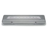 Chevrolet Performance Diecast Aluminum Valve Covers 3726086 Cover, Perimeter Bolt Mounting Style, Finned Top, Cast Aluminum, Natural, Chevy, 265, 283, Each thumbnail 3