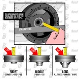 Chevrolet Performance Harmonic Balancers 12674582 Balancer, Internal Balance, Steel, Black Zinc Chromate, Chevy, Pontiac, 6.2L, Each thumbnail 1