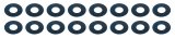 PAC Racing Springs Valve Spring Shims PAC-S190-16 SPRING SHIM SET thumbnail 1
