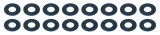 PAC Racing Springs Valve Spring Shims PAC-S189-16 SPRING SHIM SET thumbnail 1