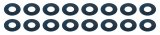 PAC Racing Springs Valve Spring Shims PAC-S191-16 SPRING SHIM SET thumbnail 1