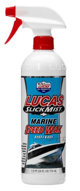 Lucas Slick Mist Marine Speed Wax 10980 Mist, Wax, Paint Gloss Intensifier, 24 fluid oz. Bottle, Set of 12 thumbnail 2