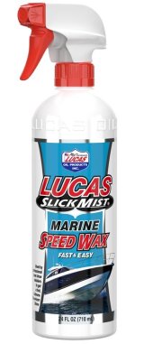 Lucas Slick Mist Marine Speed Wax 10980 Mist, Wax, Paint Gloss Intensifier, 24 fluid oz. Bottle, Set of 12 thumbnail 3