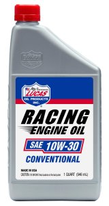 10w30 Lucas Racing-Only High Performance Motor Oil 11016 Engine Oil, SAE 10W-30, Racing Oil, Quart, Set of Six thumbnail 1