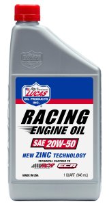 20w50 Lucas Racing-Only High Performance Motor Oil 10620 Engine Oil, Race Only, Mineral, 20W50, One qt., Set of 6 thumbnail 1