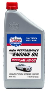 5w50 Lucas High Performance Synthetic Oil 10101 Engine Oil, Synthetic, SAE 5W-50, Mileage, Quart, Set of 6 thumbnail 1