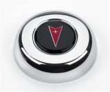 Grant Horn Buttons 5635 Button, Steel, Chrome, Pontiac Logo, for Challenger, Classic Series, Each thumbnail 1