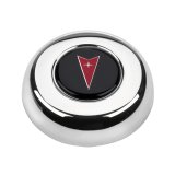 Grant Horn Buttons 5635 Button, Steel, Chrome, Pontiac Logo, for Challenger, Classic Series, Each thumbnail 2