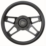 Grant Challenger Steering Wheels 414 Wheel, Challenger, Steel/Black, Foam/Black, 4-Spoke, 13.5 in. Diameter, 3-Bolt Mount, Each thumbnail 1